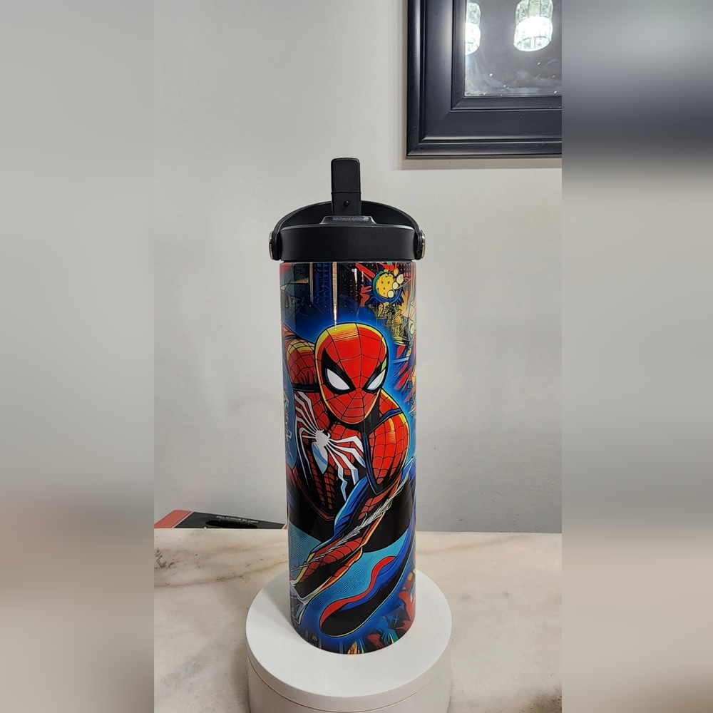 Colorful Comic Book Style Water Bottle